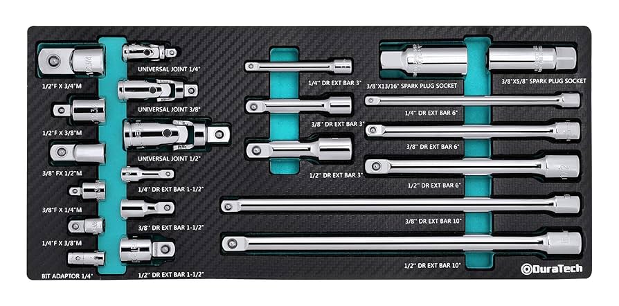Amazon.com: DURATECH 22-Piece Drive Tool Accessory Set